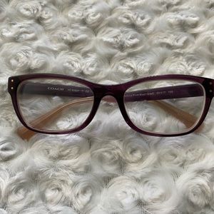 Light purple coach prescription glasses